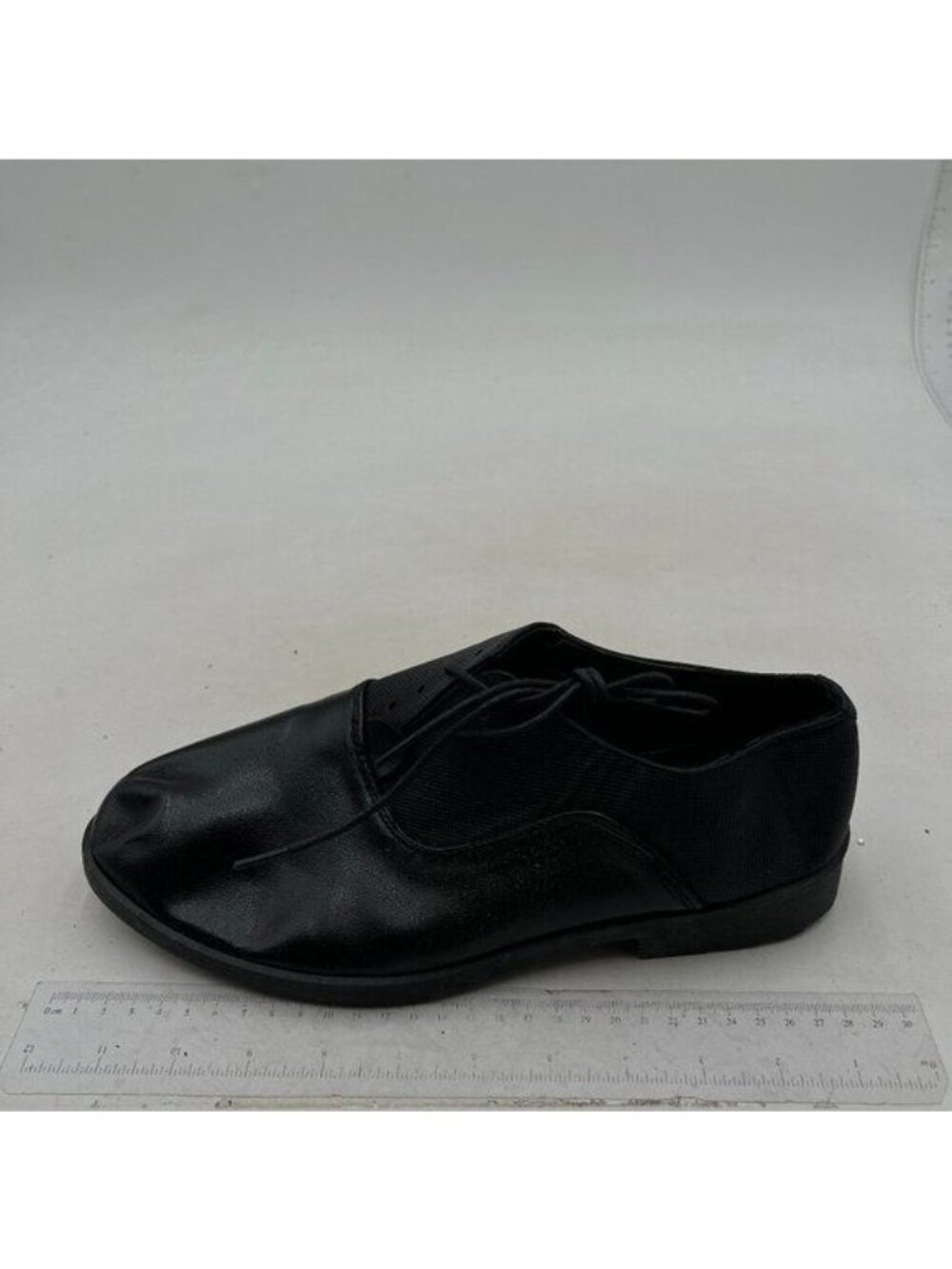 Black Men's Oxford Dress Shoes Classic Plain Toe Lace-up Leather Modern Shoes